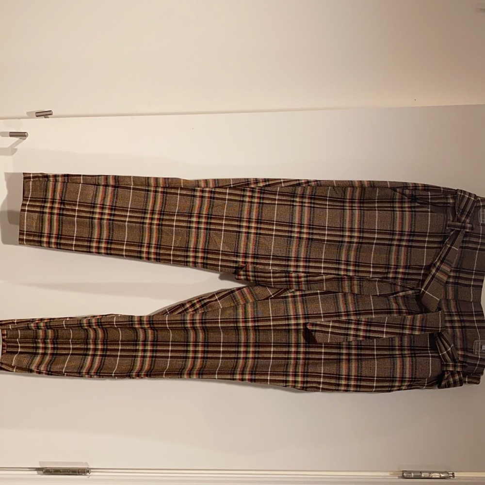 Brown Plaid Madie Pant from New York & Company